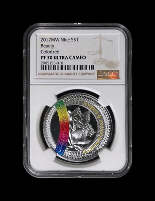 NIUE. 2017, 1 Dollar, Silver - NGC PF70 - Top Pop 🥇 World of Your
