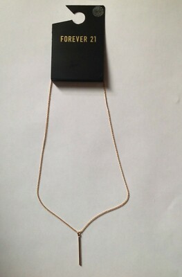 Forever 21 Gold-Tone Necklace with Pendant 15