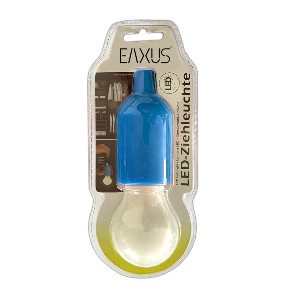 4er Set LED Ziehleuchte Mehrfarbig | Kabellose Zuglampe Blau Rot Schwarz Weiß - Bild 3 von 4