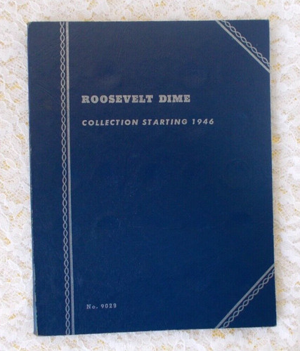 Vintage Whitman #9029 Roosevelt Dime Coin Folder Collection Starting 1946 Lot B