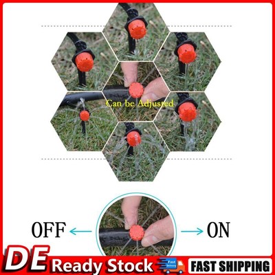 500x Adjustable Garden Irrigation Misting Micro Flow Water Dropper Head DE