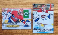 2019 20 Upper Deck Cayden Primeau Young Guns Lot! Base And Canvas #454 & C213