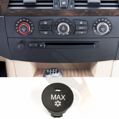 61319250196 Front A/C MAX Speed Switch Button Cap For BMW 5 Series E60 2002-2007