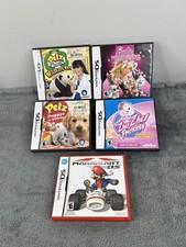 Lot of 5 Nintendo DS Video Game Cases w/ Manuals NO GAMES Mario Kart More