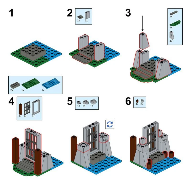Custom MOC-162174 Lionbrick Modular Castle Model Medieval Theme Building 4039PCS - Image 3 of 4