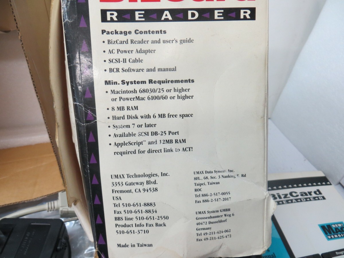 Biz Card Reader for MAC computers | eBay
