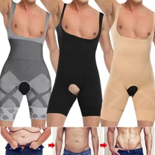 Mens Shapewear Slimming Bodysuit Full Body Shaper Fajas Compression para Hombres