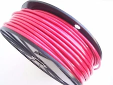 RED Vinyl Coated Cable Wire Rope, 3/16" - 1/4", 7x19, 100 ft reel