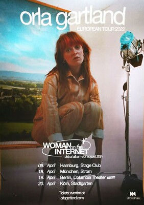 ORLA GARTLAND  2022 TOUR - orig. Concert Poster -- Konzert Plakat - DIN A1