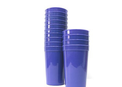 12 oz tumblers plastic Clear with Metallic Silver Thick Bottom Round Disposable Plastic Tumblers  (12 oz. )
