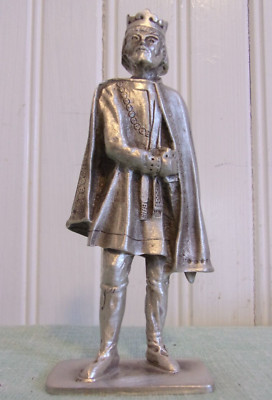 SWE-DEN DESIGNS PEWTER VIKING FIGURINE  ''CANUTE'' 2001 USA COLLECTABLE 4 1/4''