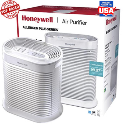 HEPA Air Purifier Extra Large Room Dust Allergy Smoke Cleaner 2250 Sq Ft White