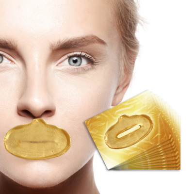 Lippen Gel Pflaster Schönheit Kollagen Gold Maske prall Anti Falten Altern Hautmaske