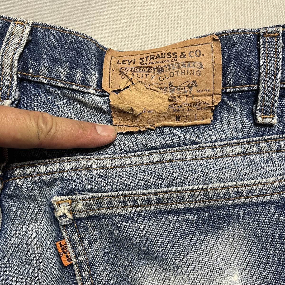 Vintage70s Levis 517 Orange Tab Denim Jeans 36x26 | eBay