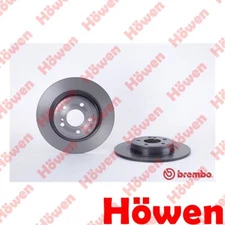 Fits Mercedes SLK 2011- SLC 2016- + Other Models Brake Discs Rear Howen