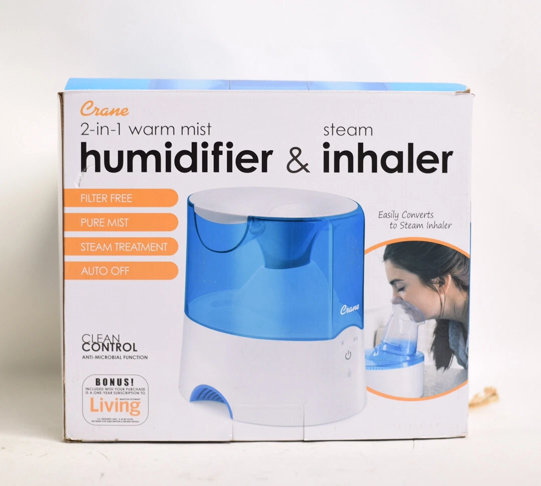 Crane 2 in 1 Warm Mist Humidifier Steam Inhaler 818767011104 eBay