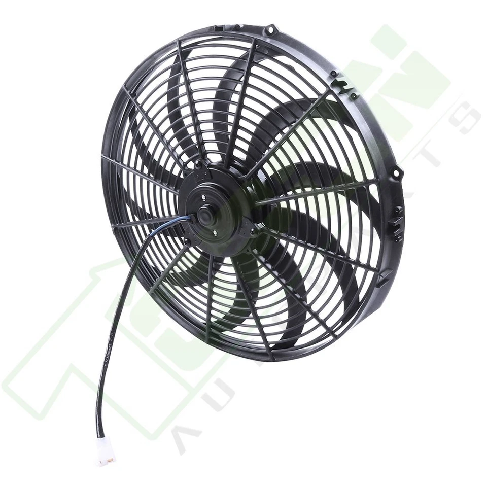 16" Radiator Condenser Cooling Fan Universal For 1980 1981-2015 Volkswagen Jetta - Изображение 3 из 4