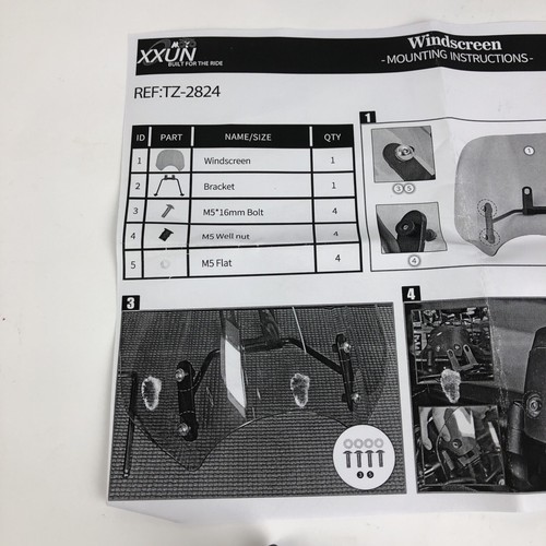 XXUN New Generation Touring Smoke Windshield 2017-2022 Rebel CMX300 CMX500 - Picture 3 of 5