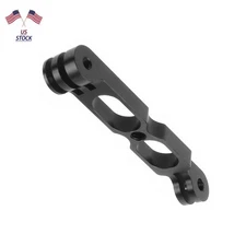 Aluminum 1/4 Extension Hole Rod Arm Mount Helmet For Gopro Max For Insta.360 f