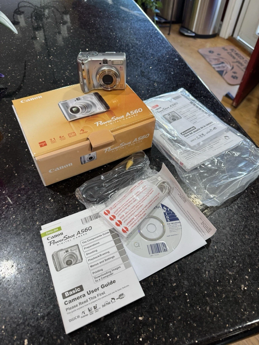 Canon PowerShot A560 Digital Cameras with Date/Time Stamp for Sale