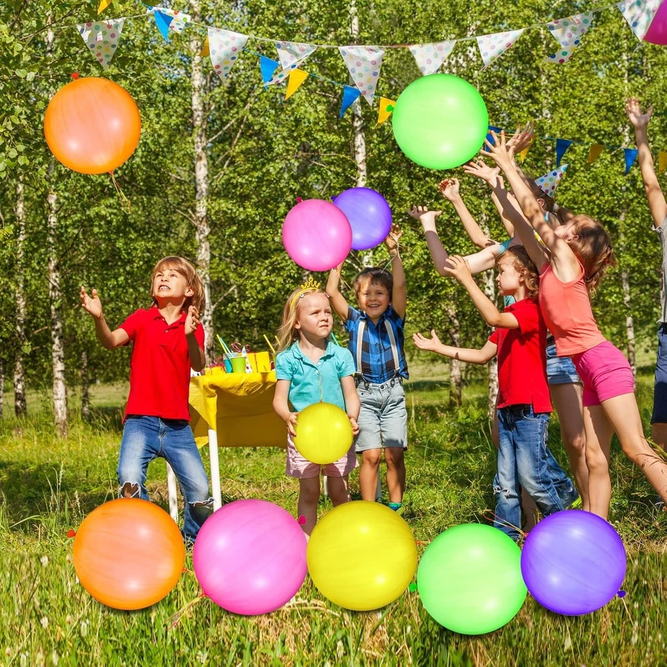 25 БОЛЬШИХ ВОЗДУШНЫХ ШАРОВ для вечеринок, наполнителей сумок, лакомств, ДЕТСКИХ трофейных сумок, игрушек, на день рождения - Изображение 2 из 4