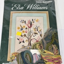 Elsa Williams Crewel Embroidery Kit The Gardner Tree 00402 Open Pkg *No Needle