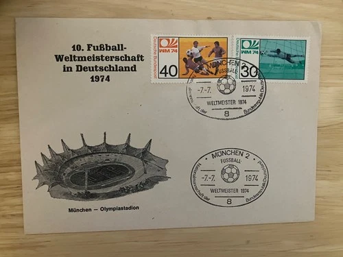 Germany 1974 FDC -- Football World Cup -- Sports -- 100% for charity