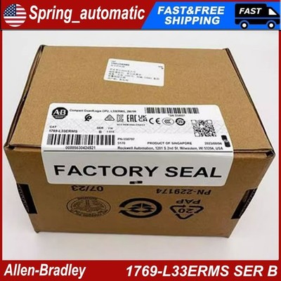 New Allen-Bradley 1769-L33ERMS SER B Compact GuardLogix CPU 5370 Controller PLC