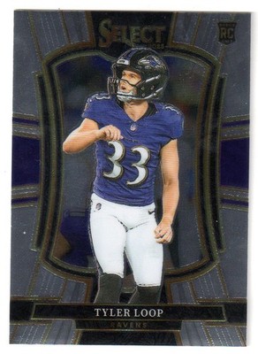 2025 Panini Select #161 TYLER LOOP 'PREMIER LEVEL' RC! RAVENS
