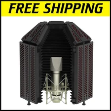 Compact High-Density Foam Microphone Isolation Shield for Optimal Sound Quality