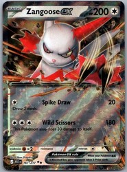 Zangoose ex 167/217 Ascended Heroes Double Rare