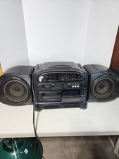 Fisher PH-D5500 Cassette Radio CD Boombox No Power Cord Partially Working - READ