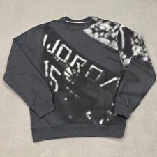 Jordan MVP Crew-Neck Fleece Sweatshirt Mens M Black Off Noir HF9313-045 NEW 78