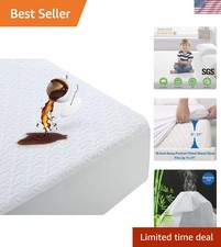 100 Waterproof King Size Mattress Protector Cooling King Mattress Pad Cover ...