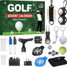 Calendario dell'Avvento Golf 2025 24 Giorni Calendario Conto alla Rovescia con Palline da Golf Regalo Natale