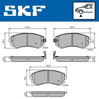 Vkbp 80535 A SKF Bremsbelagsatz, Scheibenbremse FüR Nissan