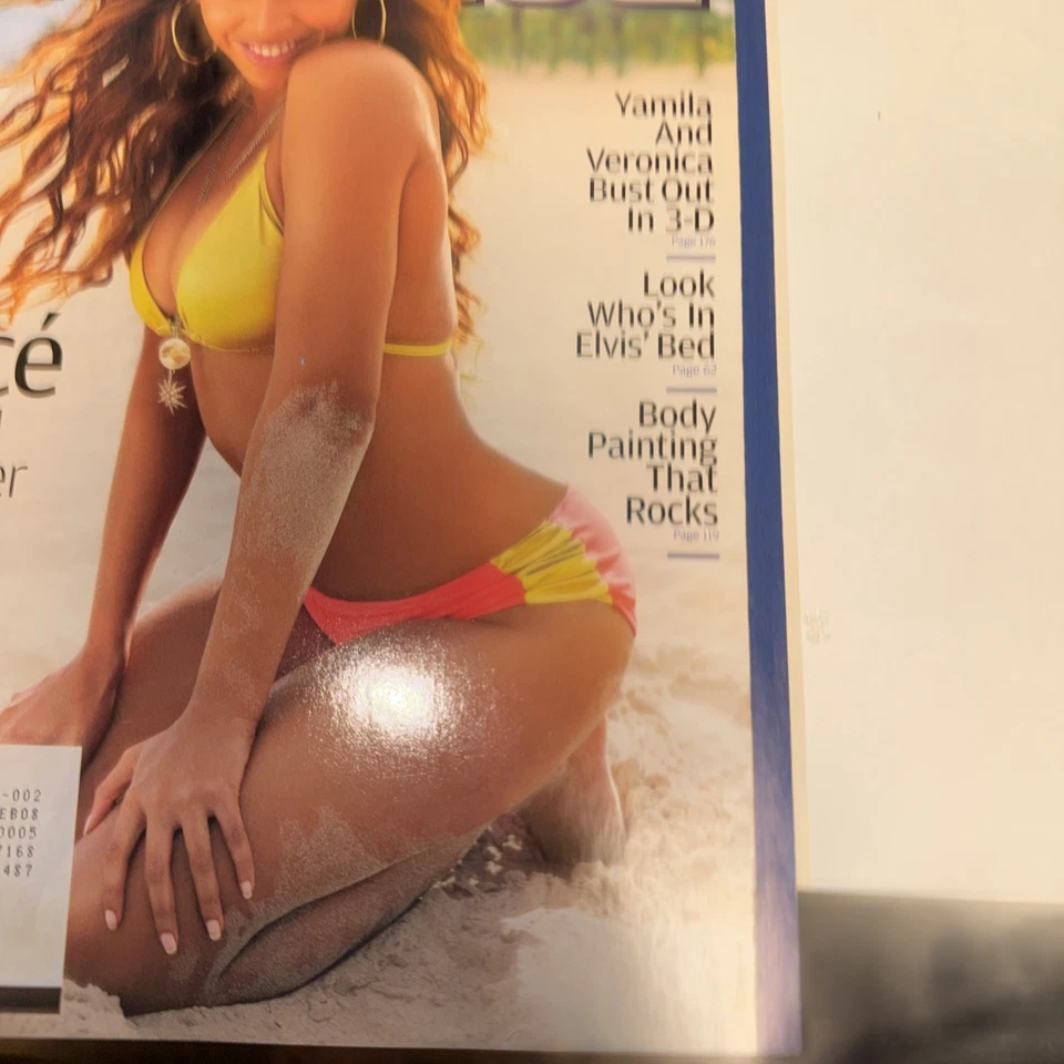 Sports Illustrated Swimsuit Edition 2007 Beyonce FREE Shipping  W/ 3D Glasses Ad - Image 3 of 4