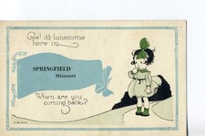 It's Lonesome Here in Springfield, Mo. Missouri Postcard It's Lonesome Here in Springfield, Mo. Missouri Postcard