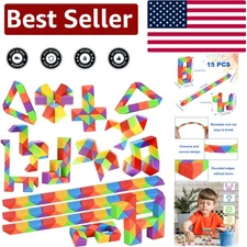 Creative Mini Cube Fidget Toys - 24 Rainbow Pack for Parties & Classrooms