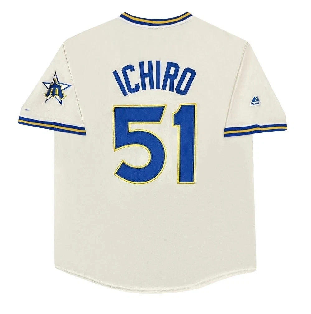 カイトさん専用♥MARINERS ICHIRO 51 サイン入りジャージ Facsimile Autographed Ichiro Suzuki Seattle Blue Reprint Laser