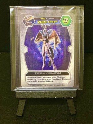 Digimon D-Tector - Zephyrmon DT-84 - Series 2 Silver Stamped Card 2002