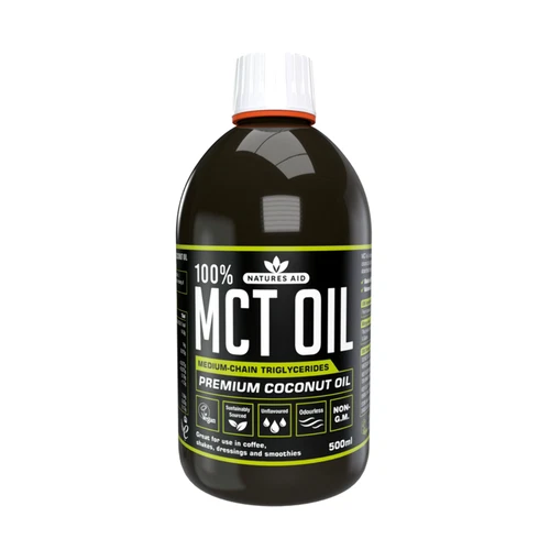 Natures Aid MCT Oil 500ml Keto Friendly Coconut Oil