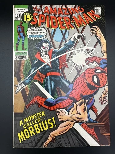 Amazing Spider-Man #101 Raw VF+ 8.5 1st Appearance Morbius Key Marvel 1971