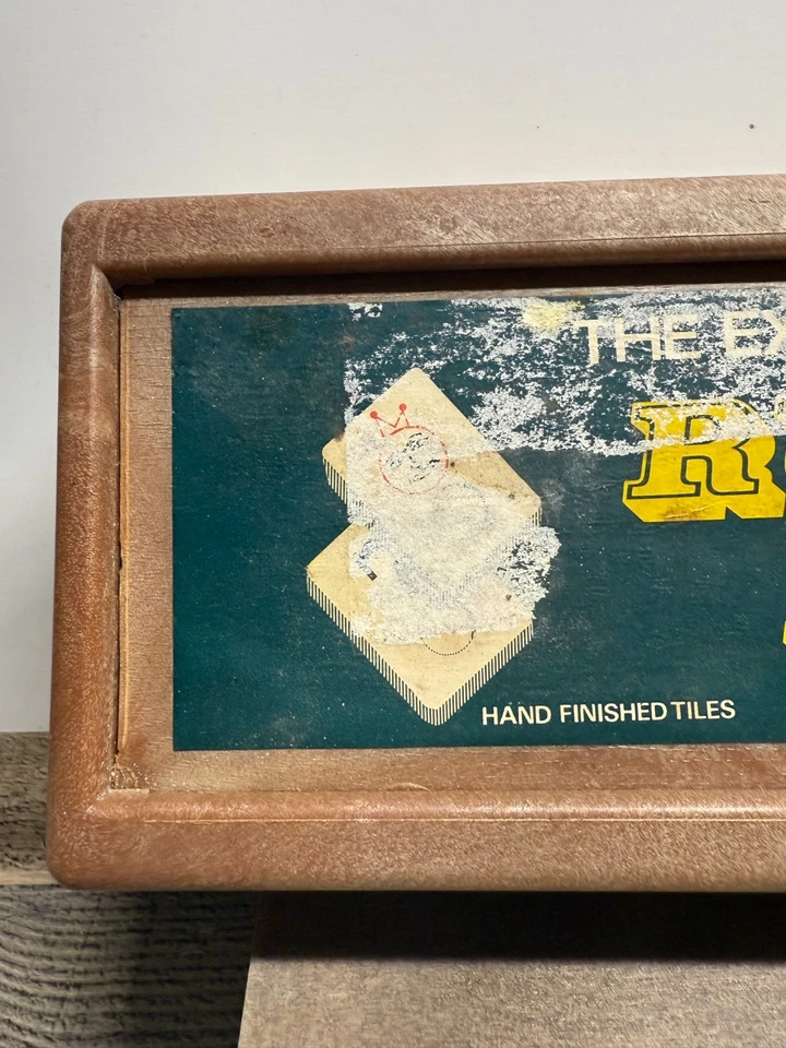 Vintage 1977 Rummy King Game Hand Finished Tiles 4 Racks -Fast Ship - Image 2 of 4