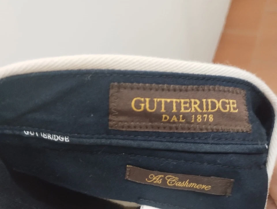 Pantaloni Gutteridge As Cashmere Beige (Panna) Cotone Cashmere Uomo - IT 48 - Immagine 4 di 4