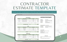Contractor Estimate Template | Google Sheets |