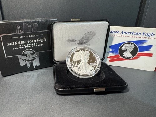 2026 W PROOF AMERICAN SILVER EAGLE (1776-2026) "250th PRIVY" US MINT