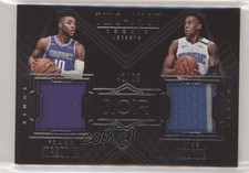 2017-18 Noir Two-Shot Rookie Jerseys 42/99 Frank Mason III Wesley Iwundu Wes no9
