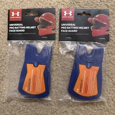 Under Armour Batting Helmet Face Guard   Lot of 2   NEW with Tags Royal Blue