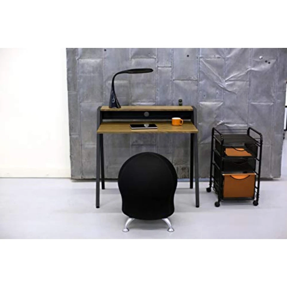 Carrinho de arquivo rolante ônix com gaveta de arquivo grande e 2 gavetas de suprimentos, serve para Lett... - Imagem 4 de 4